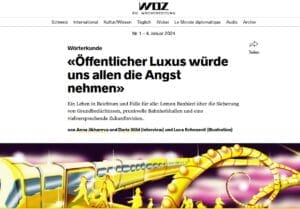 Interview in der WOZ